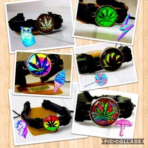 Bundle priceAdjustable leather bracelets